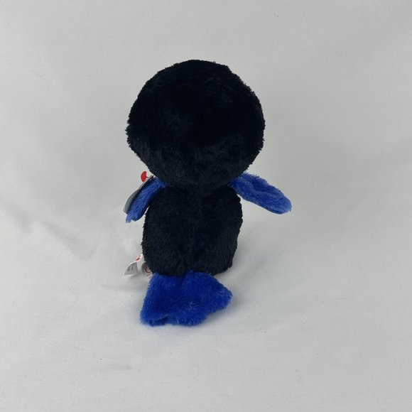 Ty Beanie Boos Beaks Toucan Bird 7" Plush Stuffed Toy Green Glitter Eyes w/Tags - Picture 3 of 9